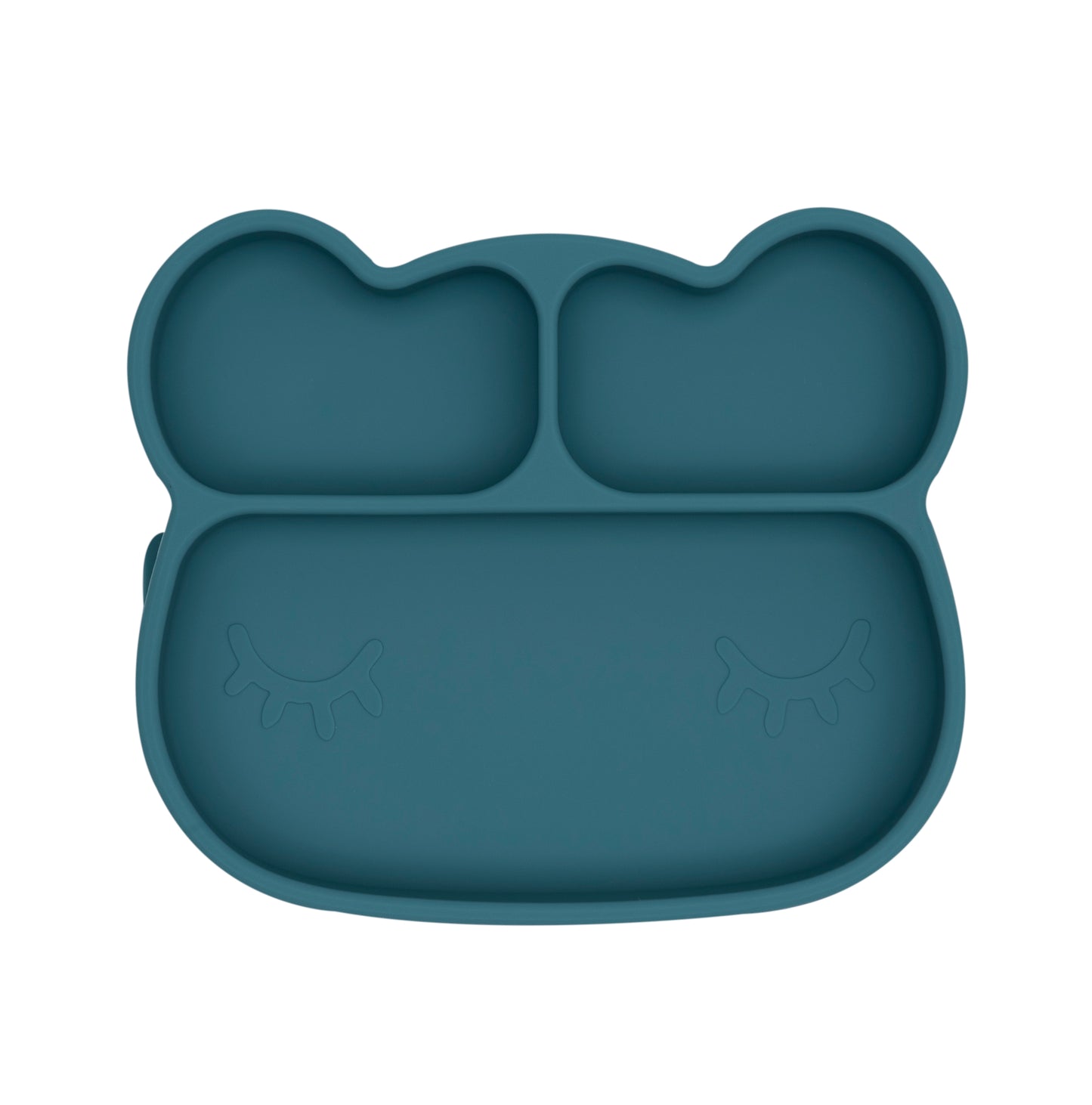 We Might Be Tiny Stickie Plate Bear. Blue Dusk