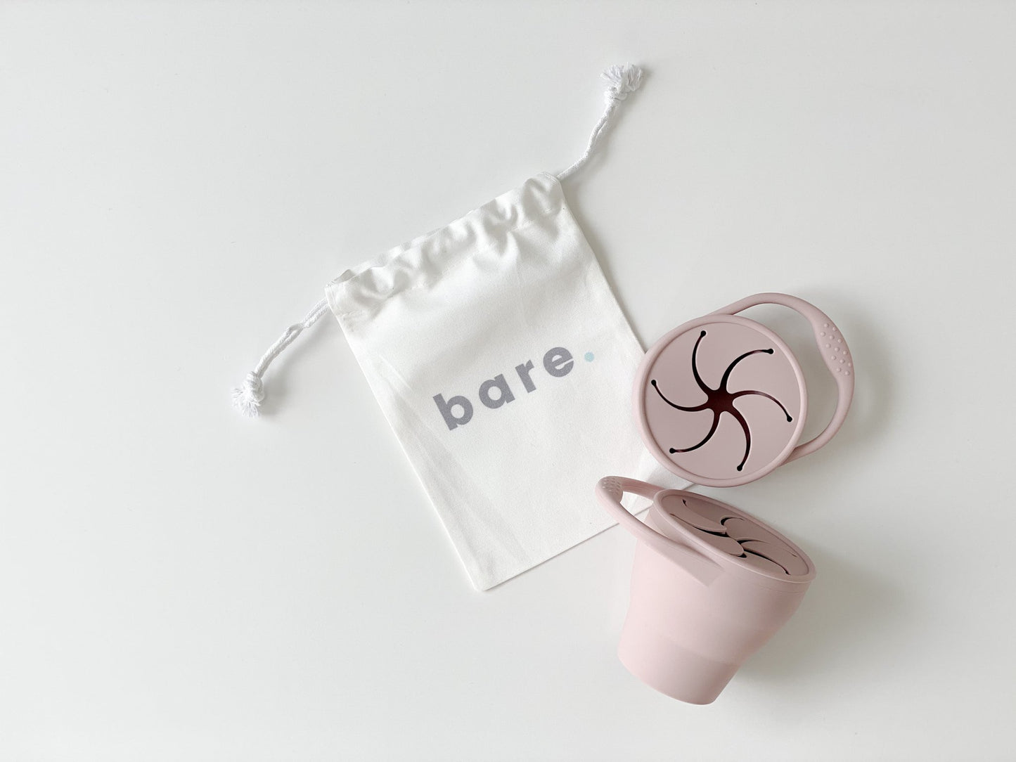 bare. Silicone Snacky Cup - Blush