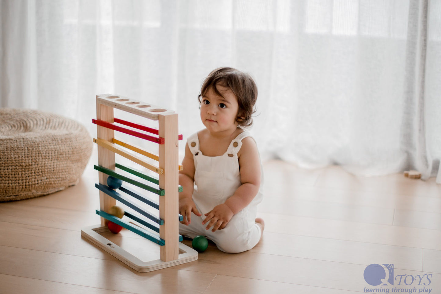 Qtoys Track a Ball Rack 2+ years