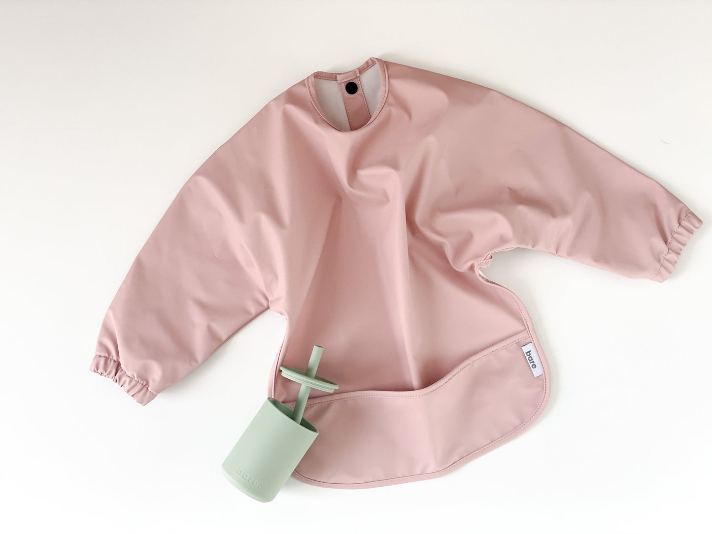 bare. Smock Bib Dusty Pink