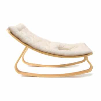 Charlie Crane Baby Rocker Levo with Organic White Cushion - Preorder