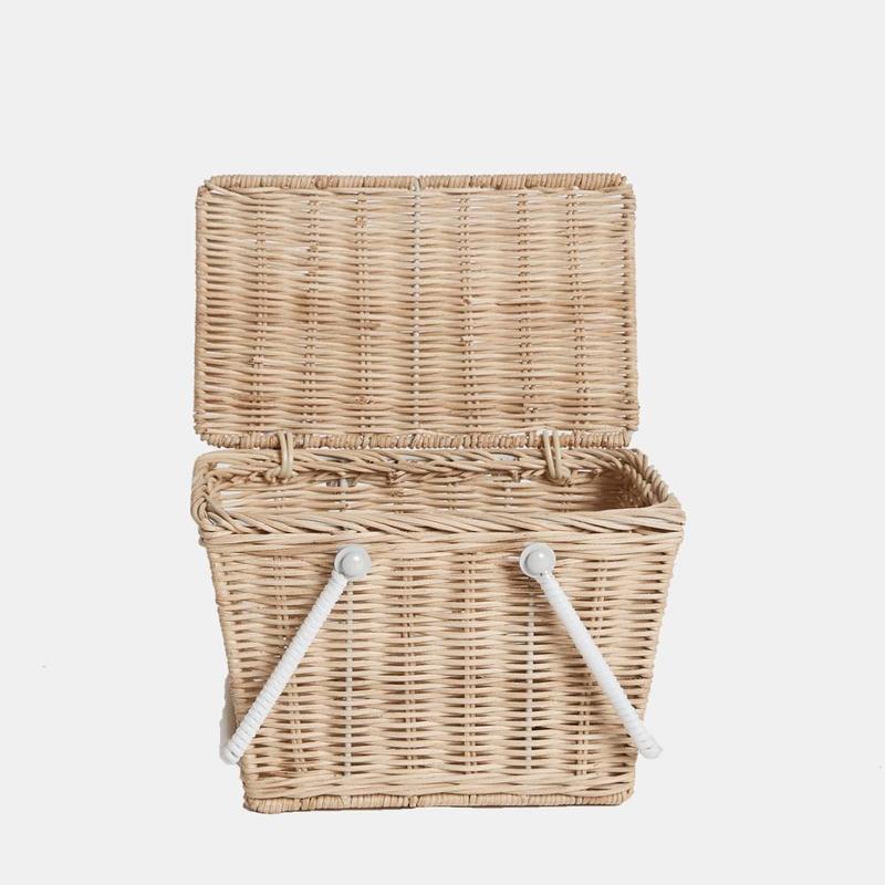 Olli Ella Piki Rattan Basket. Straw