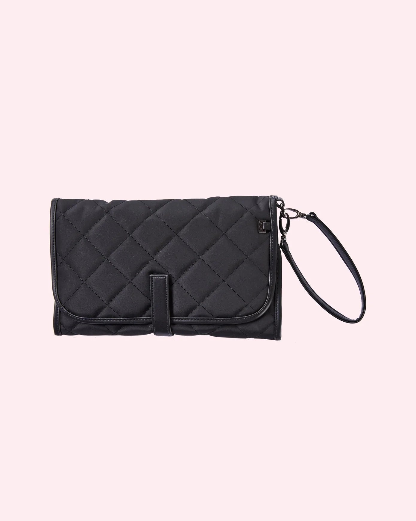 OiOi Change Mat Clutch - Black Quilt