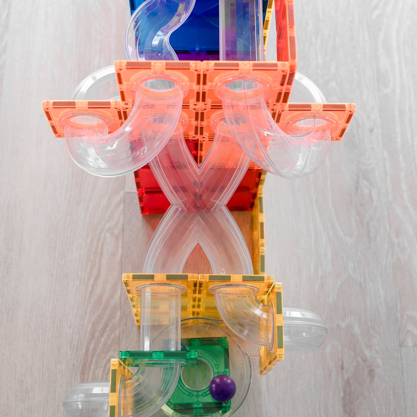 Connetix - Rainbow 66 Piece Ball Run Expansion Pack
