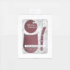 EzPz Mini Cup + Straw Training Set Blush