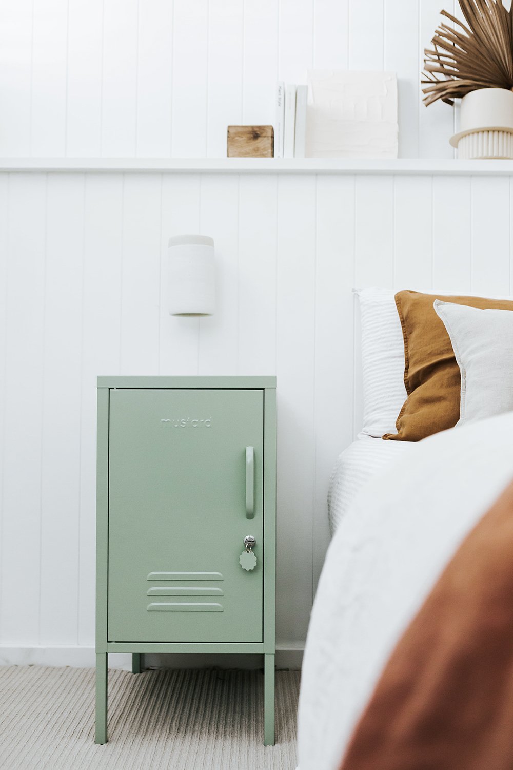 Mustard Made Shorty to the Left Locker. Sage - contact Nadene to order