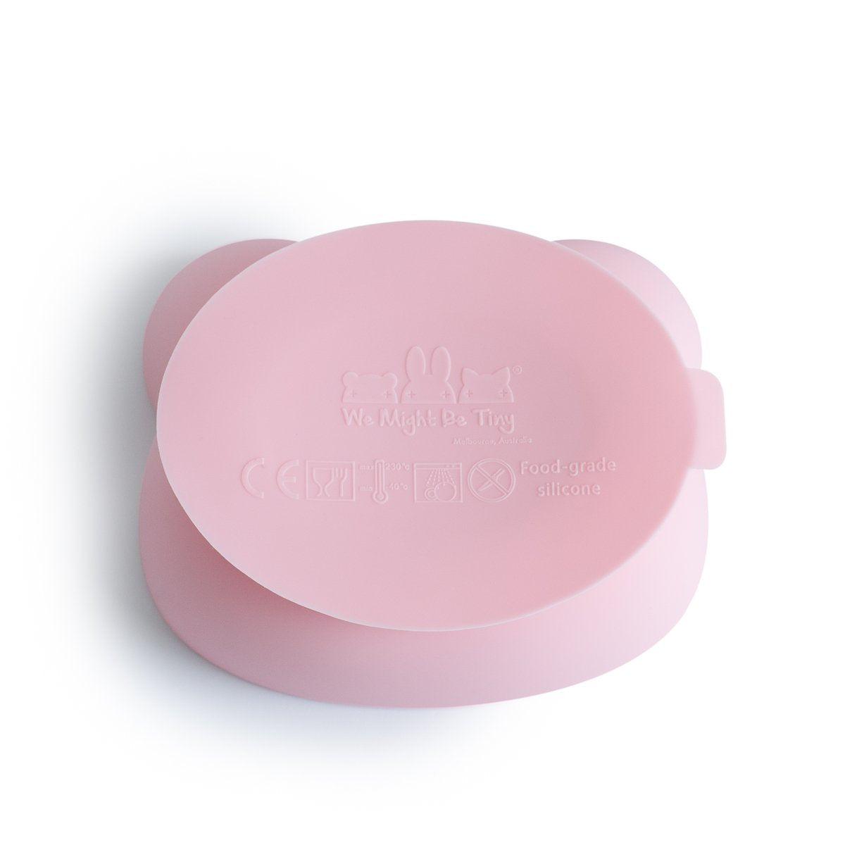 We Might Be Tiny Bear Stickie Bowl. Powder Pink