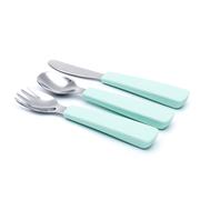 We Might Be Tiny Toddler Feedie Cutlery Set. Minty Green