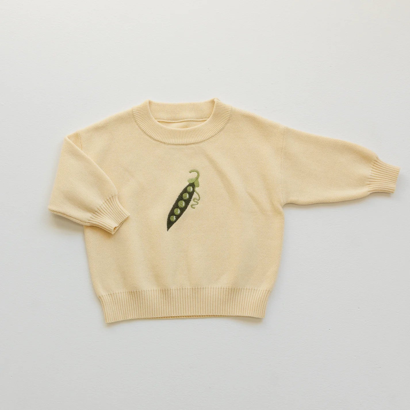 BY GEE Cotton Pea Pod Knit Jumper Cream