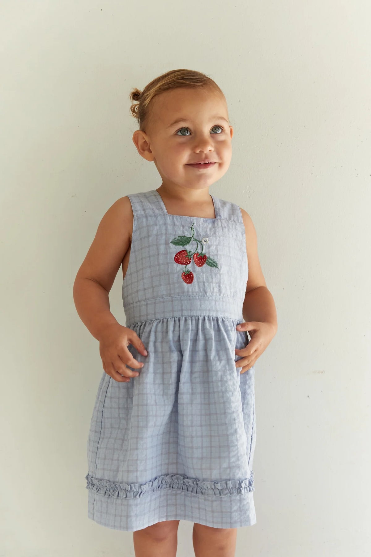 Wear JUNI JNR Coco Dress - Sky Gingham