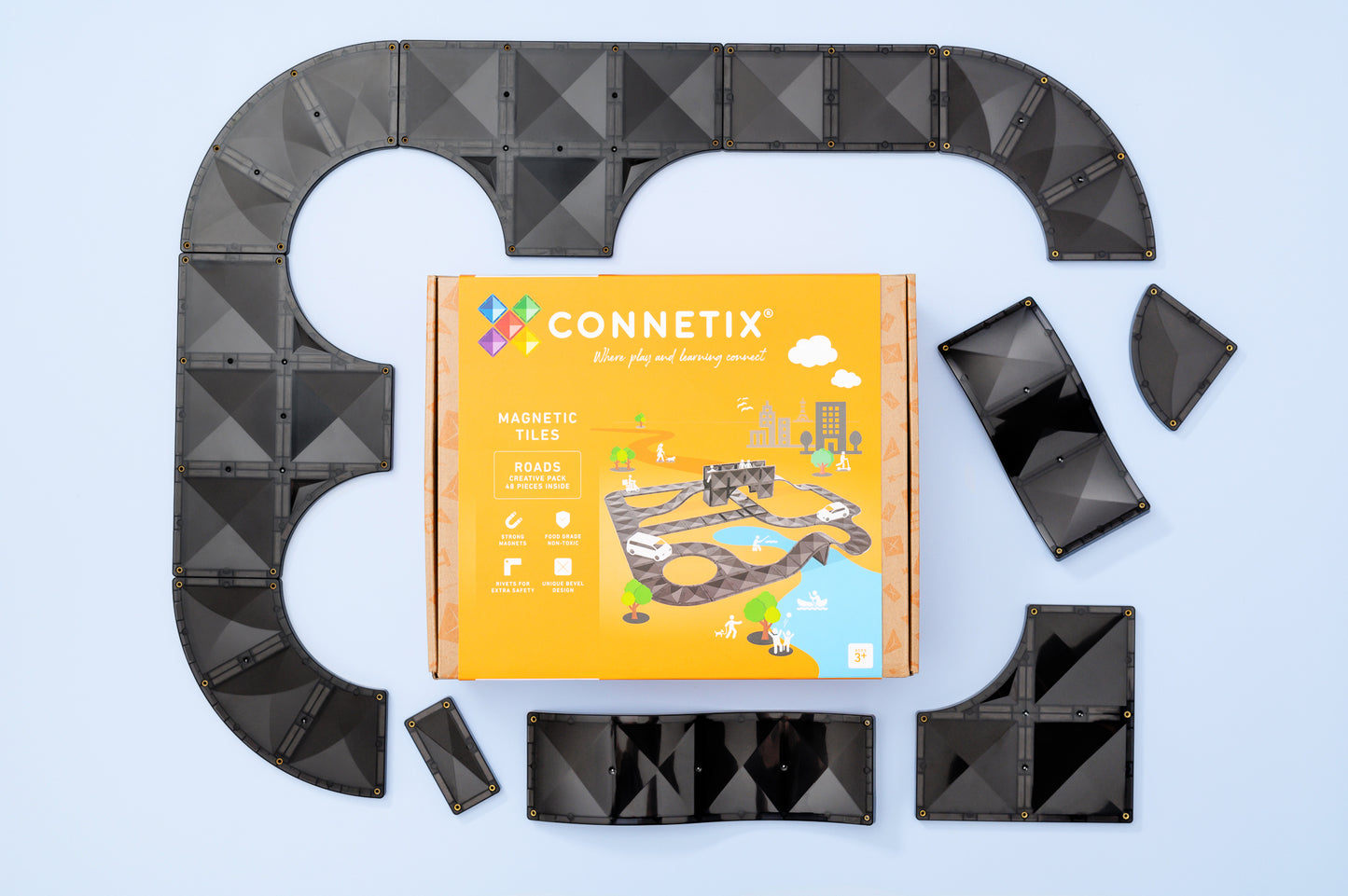 Connetix - Roads Creative Pack 48 Piece