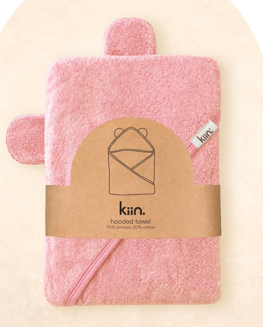 Kiin Baby Hooded Towel Peony