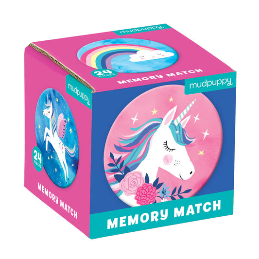 Mudpuppy 24 pc Memory Match. Unicorn Magic