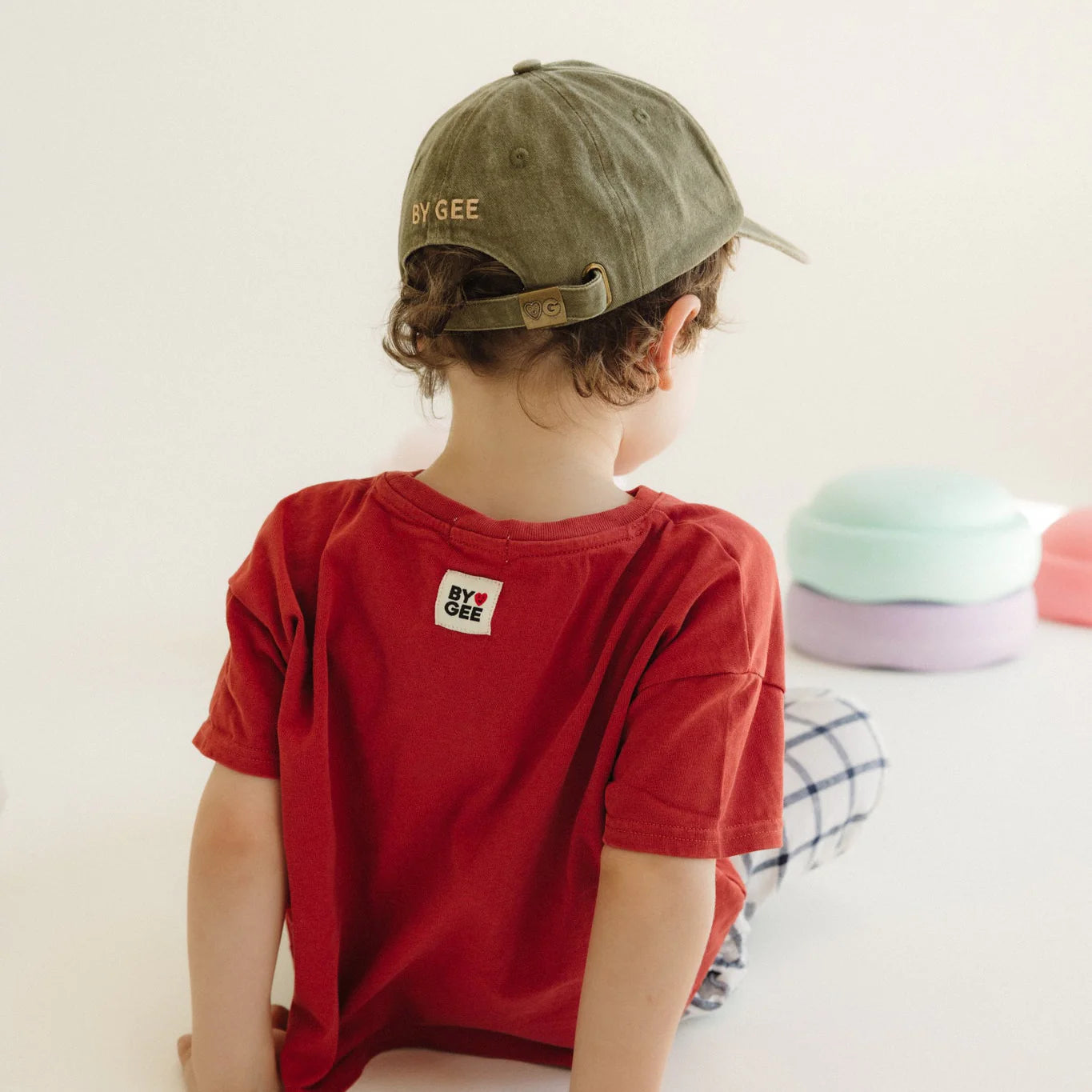 BY GEE Kids Cows Cap - Acid Wash Khaki