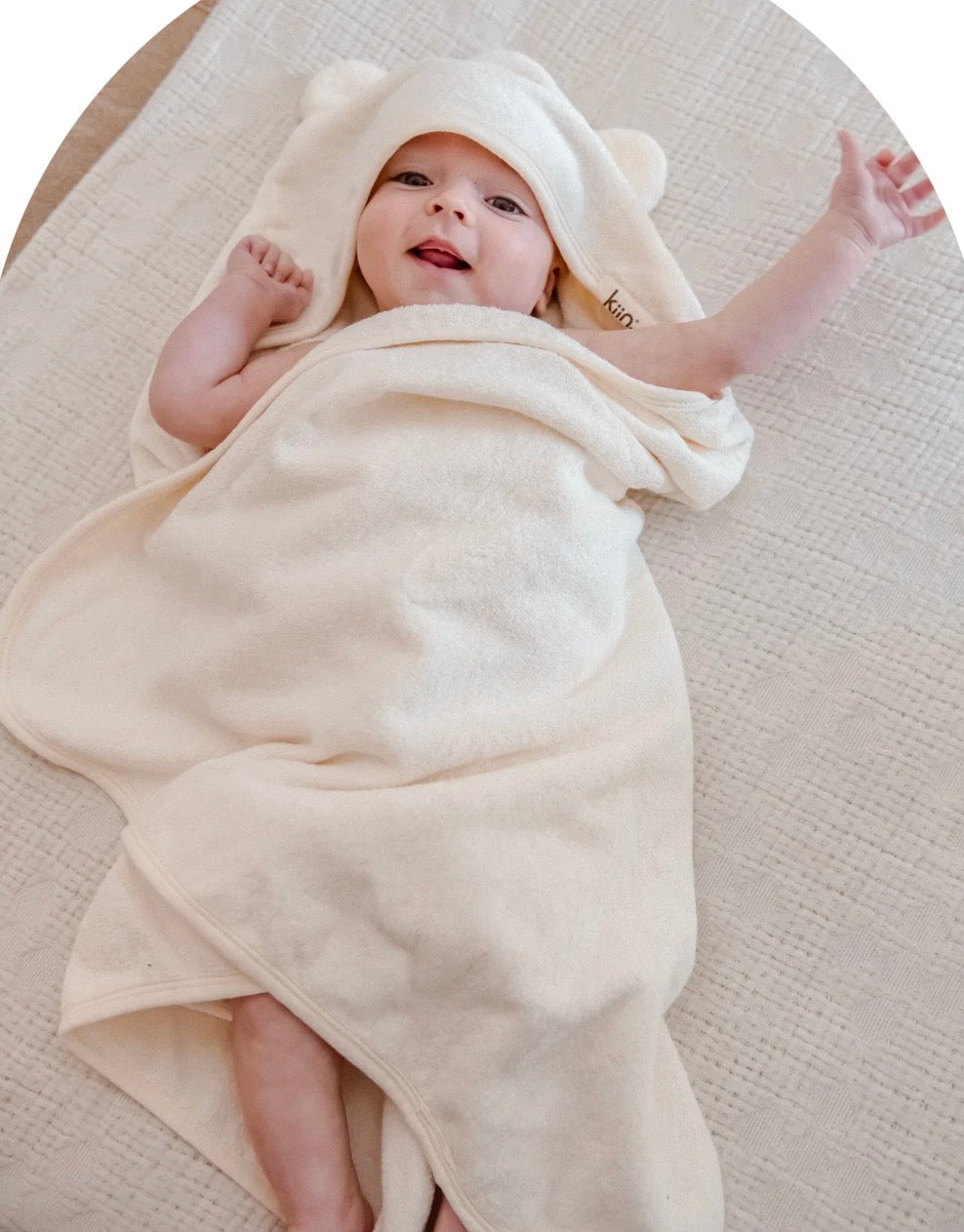 Kiin Baby Hooded Towel Sky
