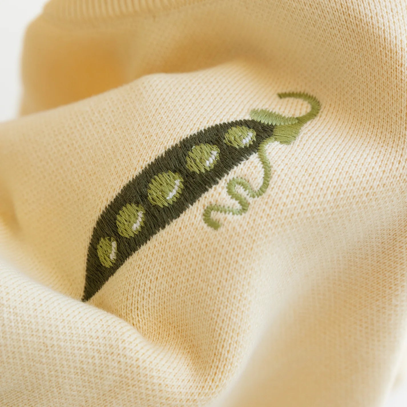 BY GEE Cotton Pea Pod Knit Jumper Cream