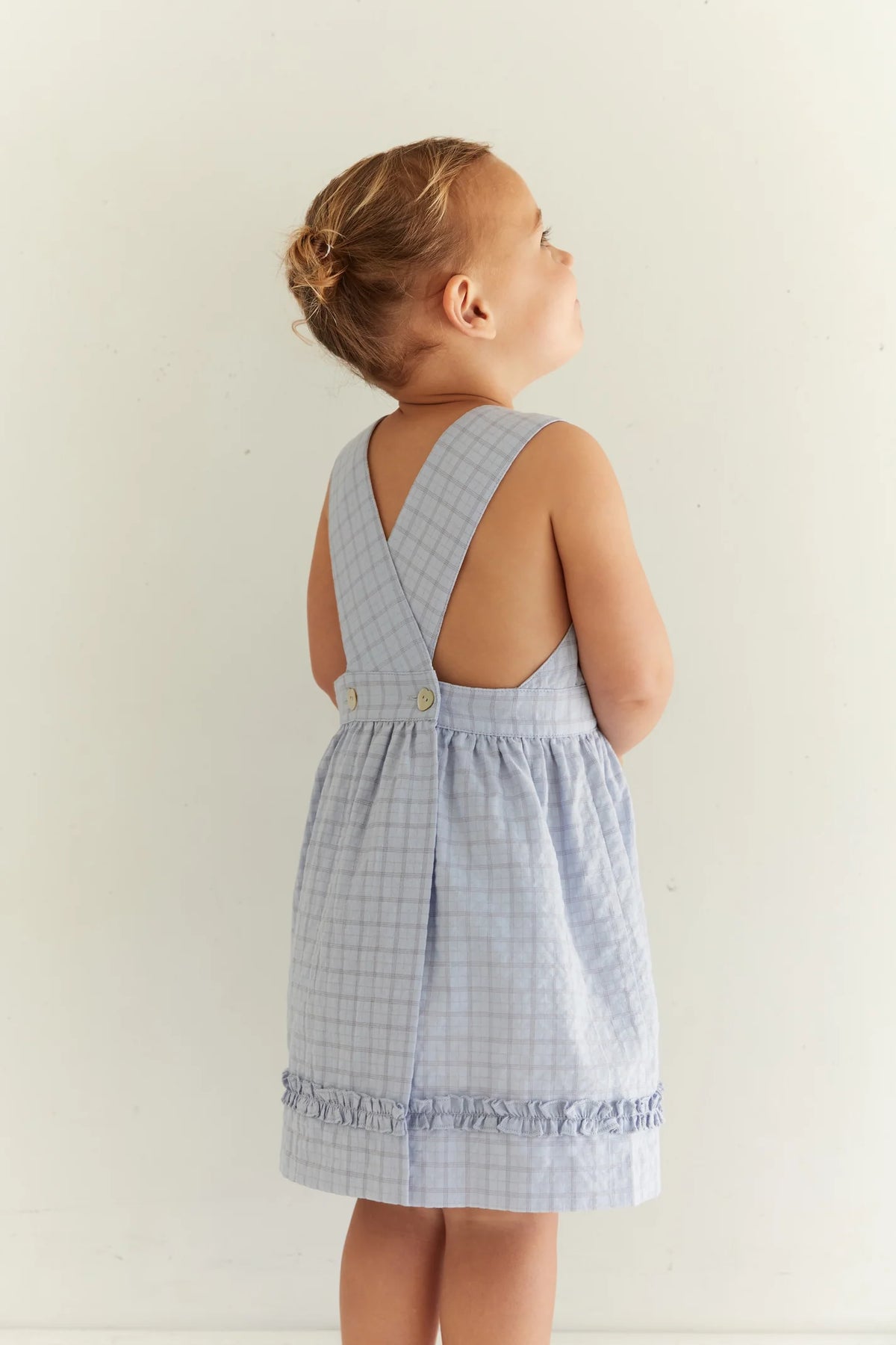 Wear JUNI JNR Coco Dress - Sky Gingham