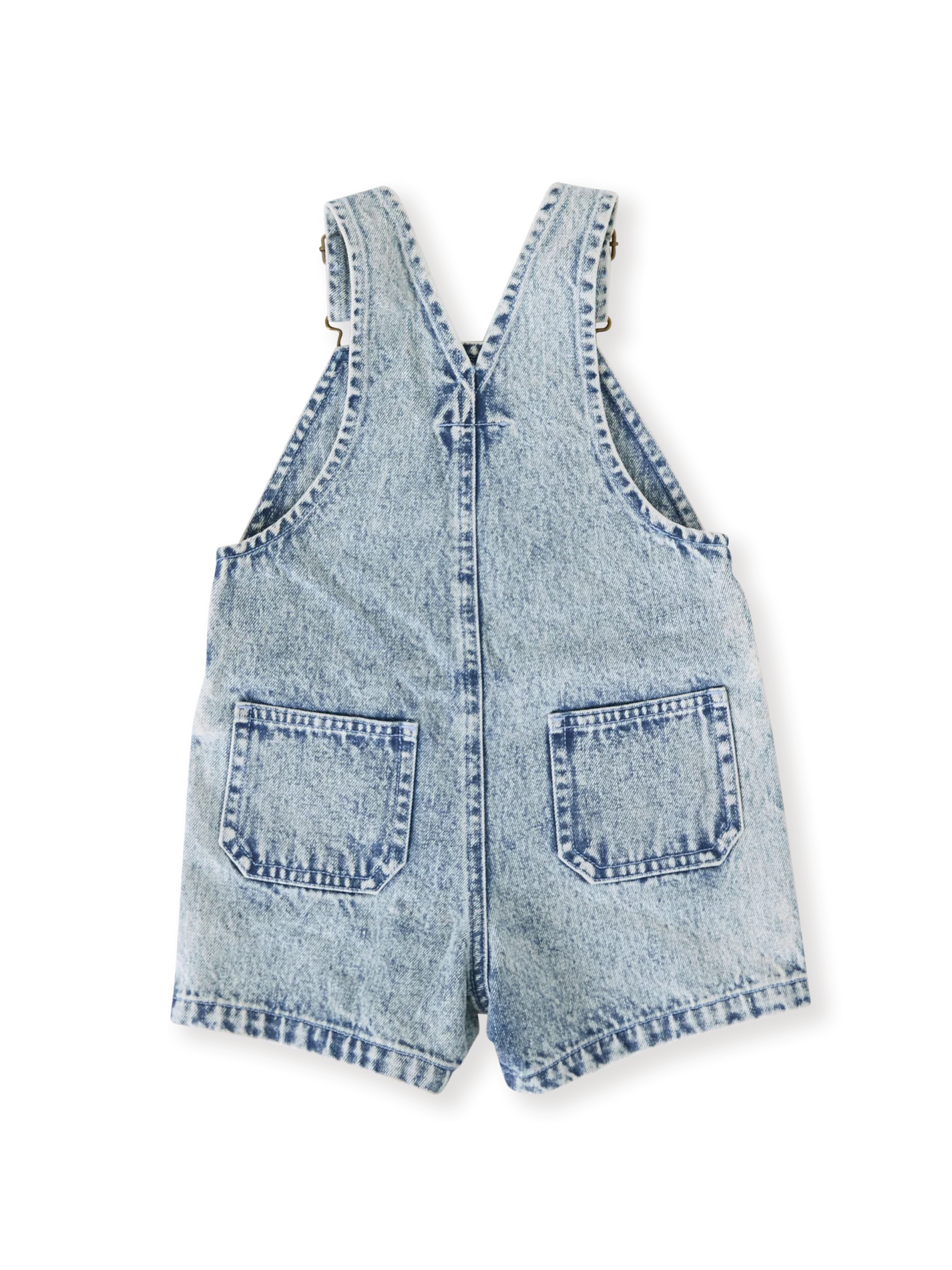 Goldie + Ace Burton Vintage Washed Denim Overalls Light Denim