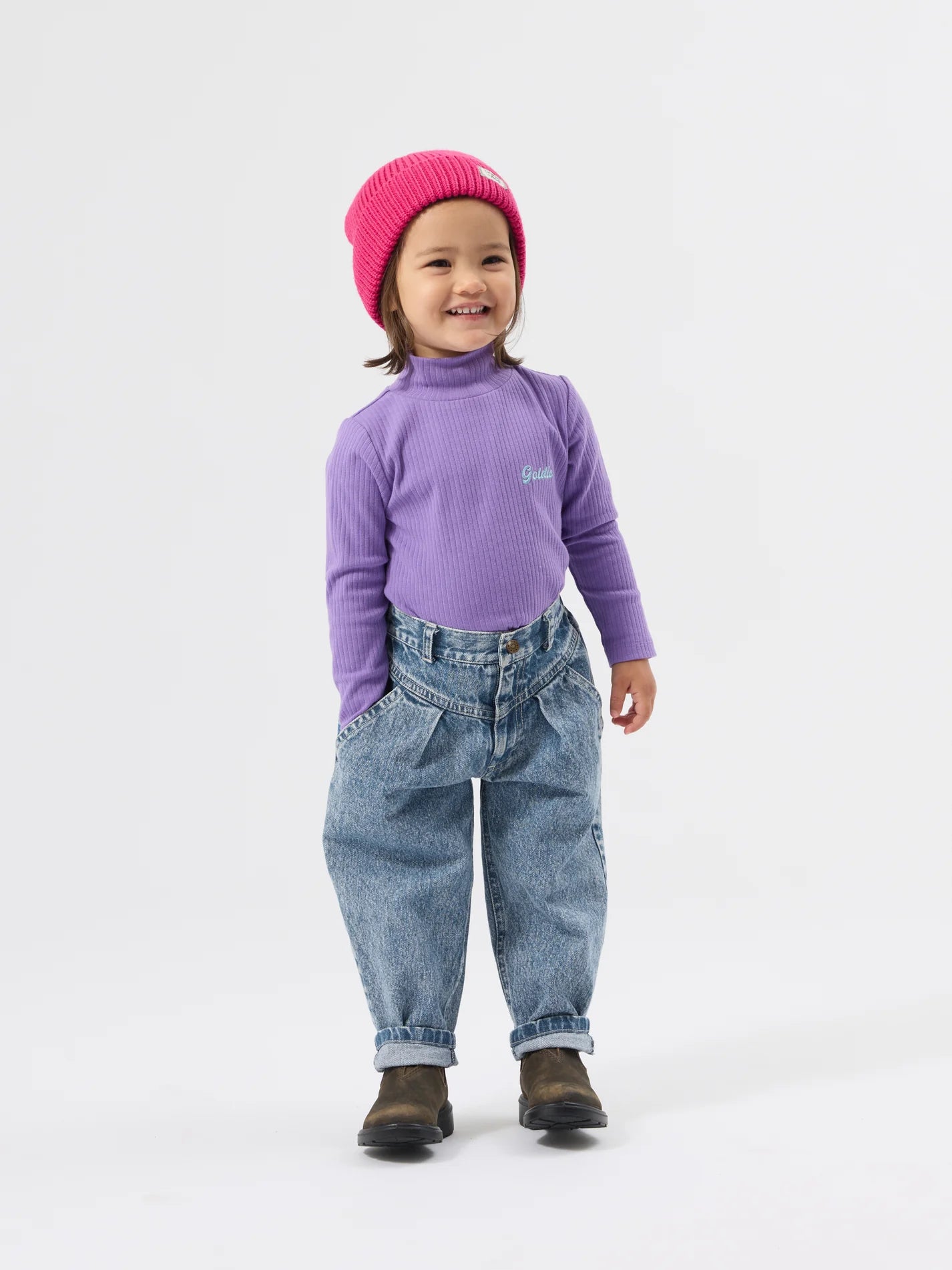 Goldie + Ace Nora Denim Pant  Light Denim