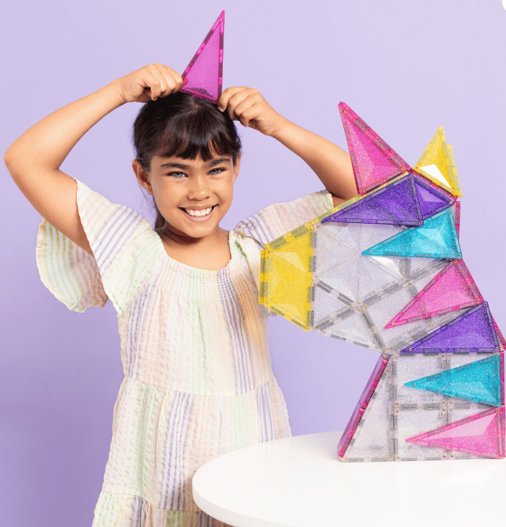 Connetix - Glitter Unicorn Pack 56 pc