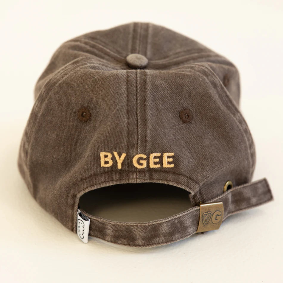 BY GEE Kids Cows Cap - Acid Wash Charcoal