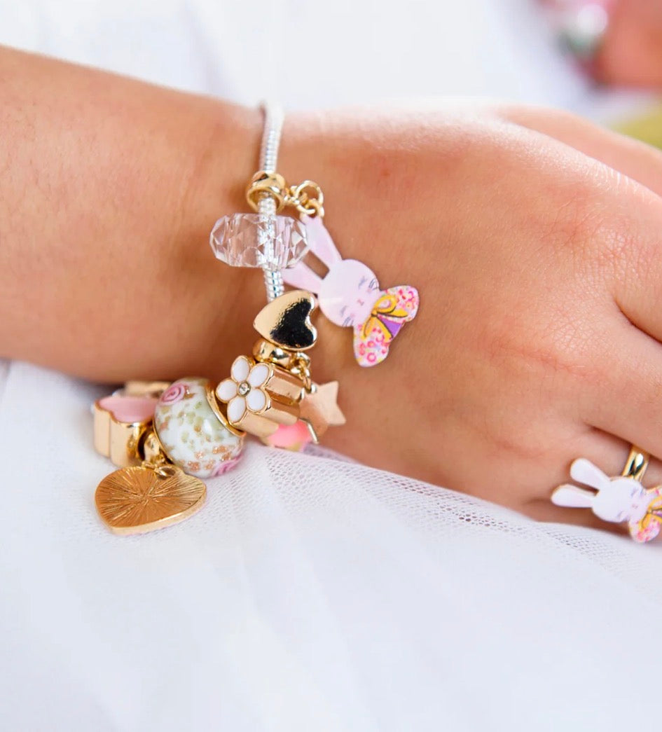 Lauren Hinkley Petite Fleur Bun Bun Charm Bracelet
