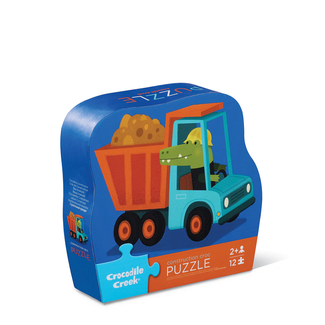 Crocodile Creek Mini Puzzle 12pce - Construction Croc