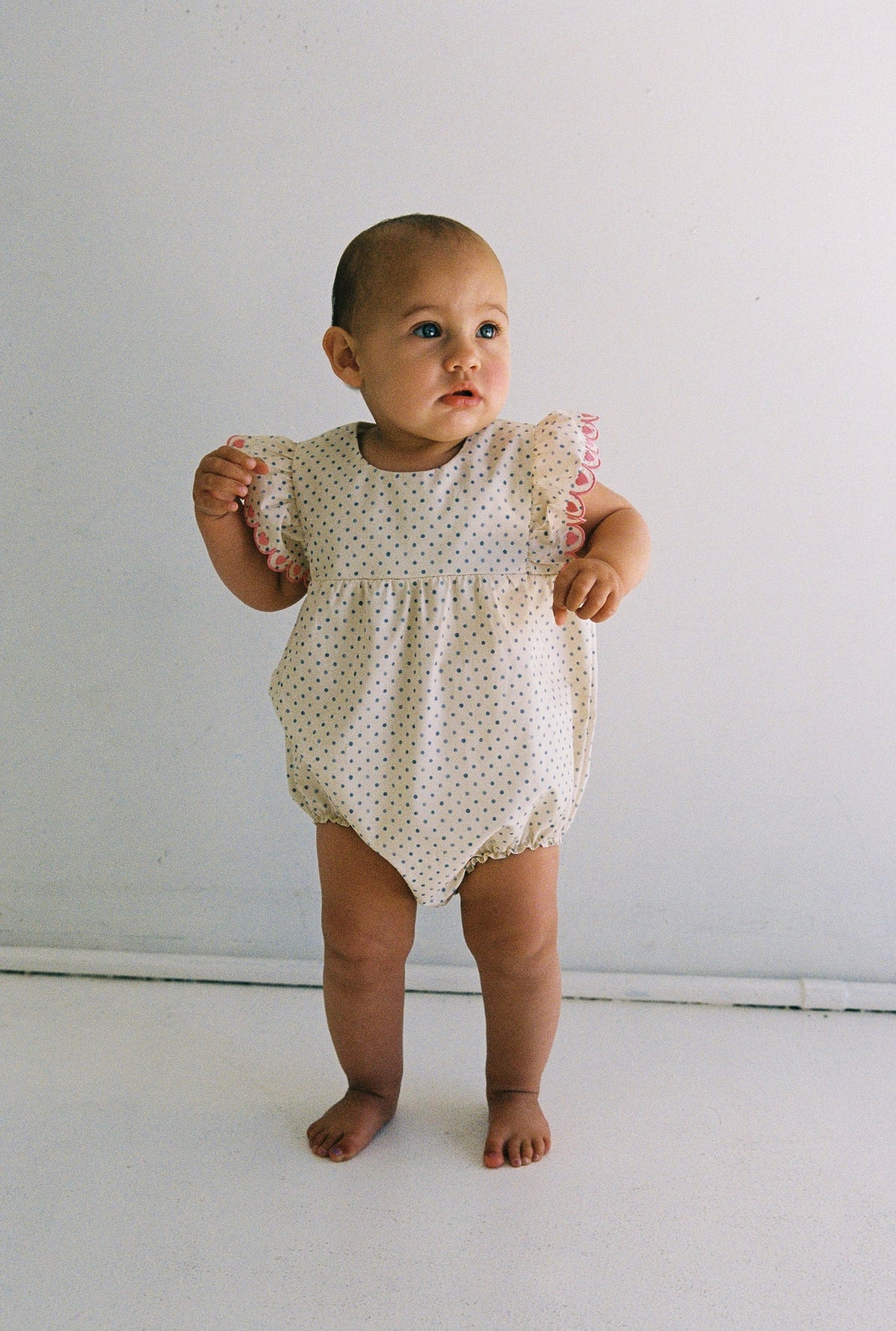 Wear JUNI JNR Daisy Romper - Polka Dot