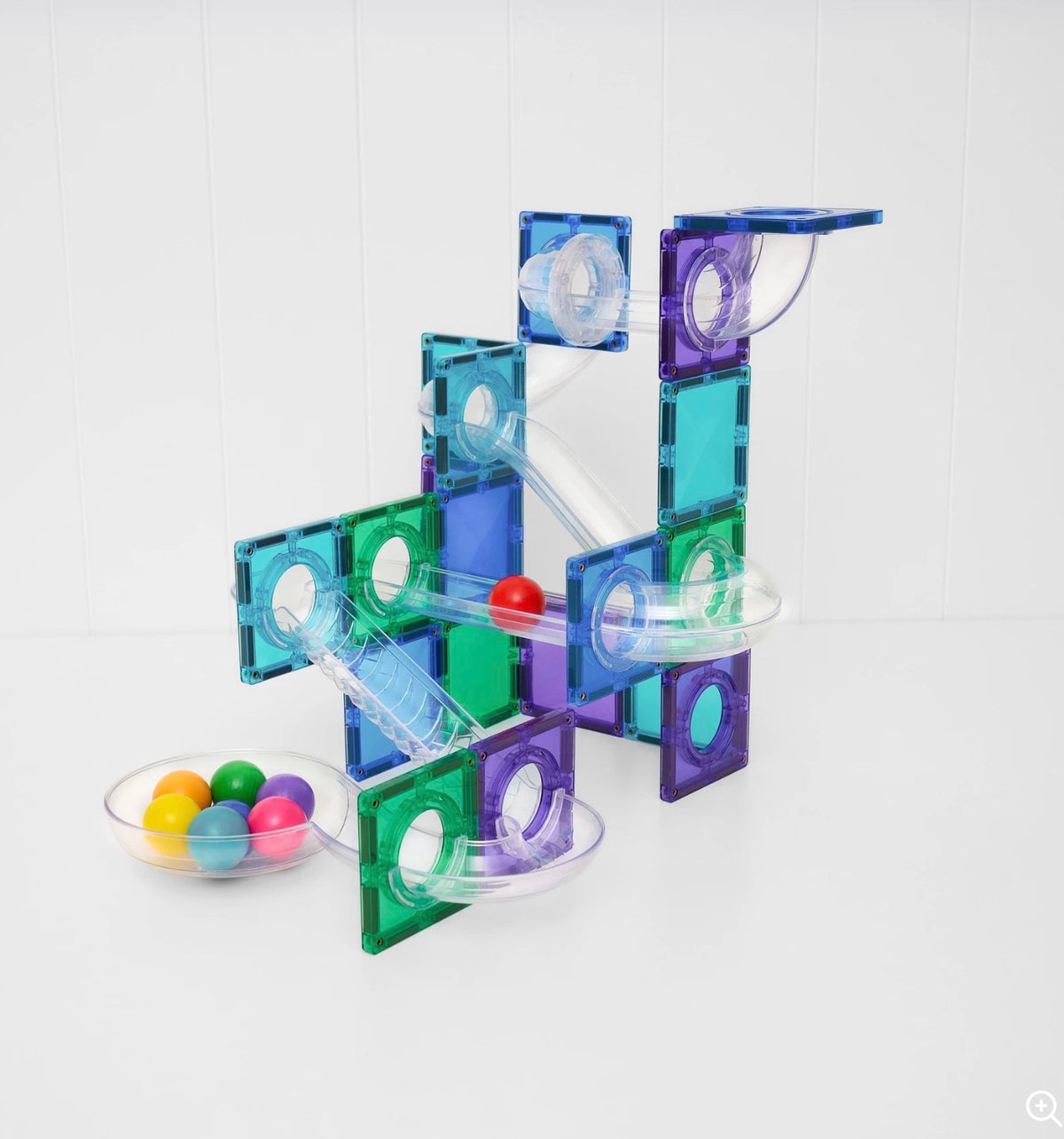 Connetix Magnetic Tiles Ball Run Bright Pack 114 pc - Stock arriving this week dm Nadene