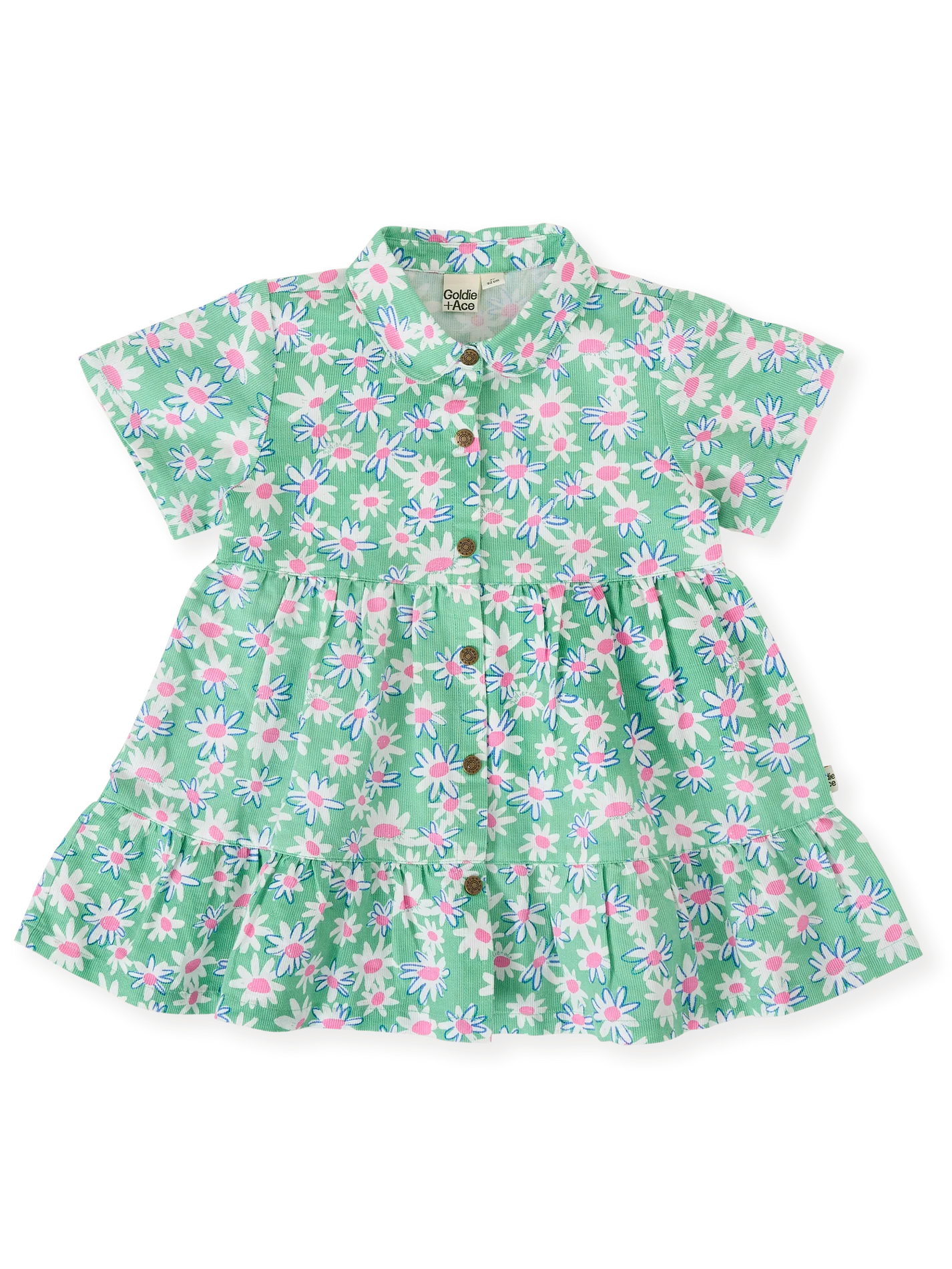 Goldie + Ace Daisy Patch Monica Dress Moss