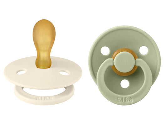BIBS Dummies Size 1 - Ivory/Sage Symmetrical Nipple