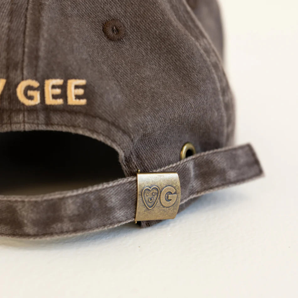 BY GEE Kids Cows Cap - Acid Wash Charcoal