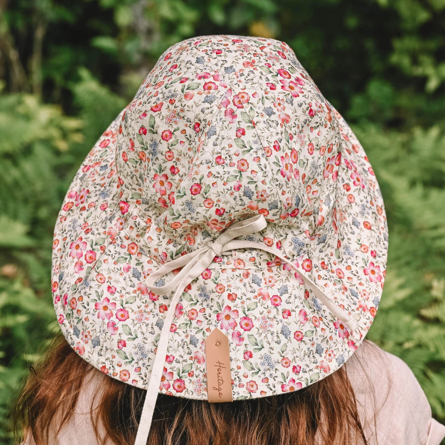 Bedhead hats 'Wanderer' Panelled Bucket Sun Hat Francesca -   100% LINEN, REVERSIBLE & UPF50+ EXCELLENT PROTECTION
