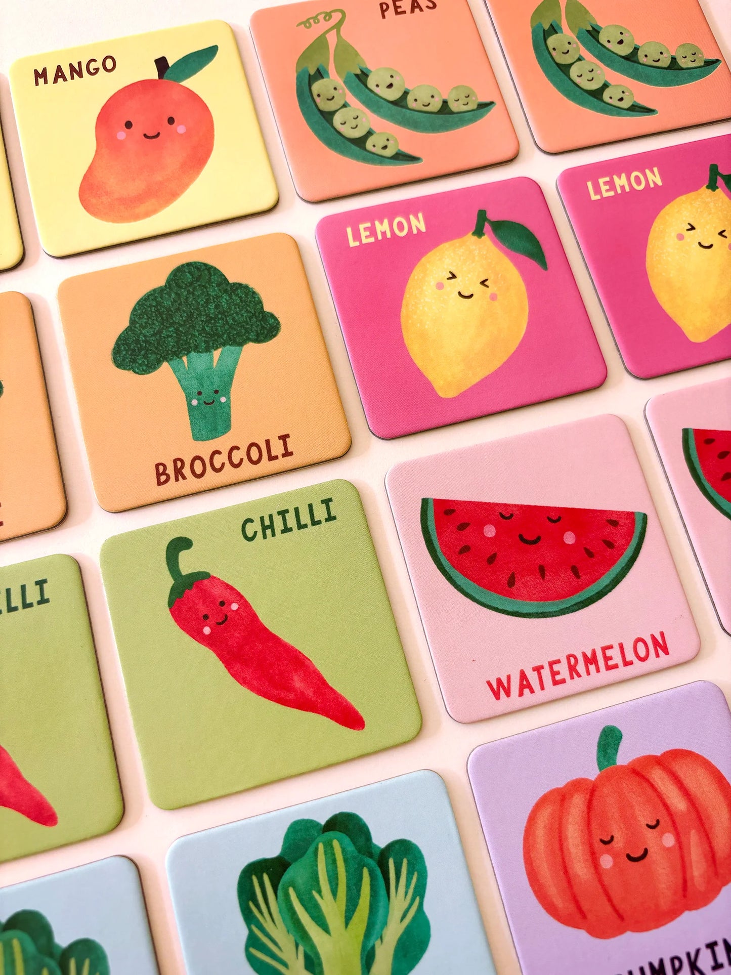 Lauren Sisson Studio - Fruit & Veg Memory and Matching Game