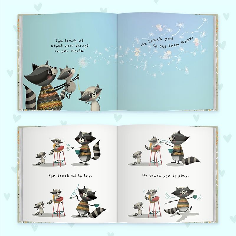 Dear Daddy love from Us Book for children to give their father.