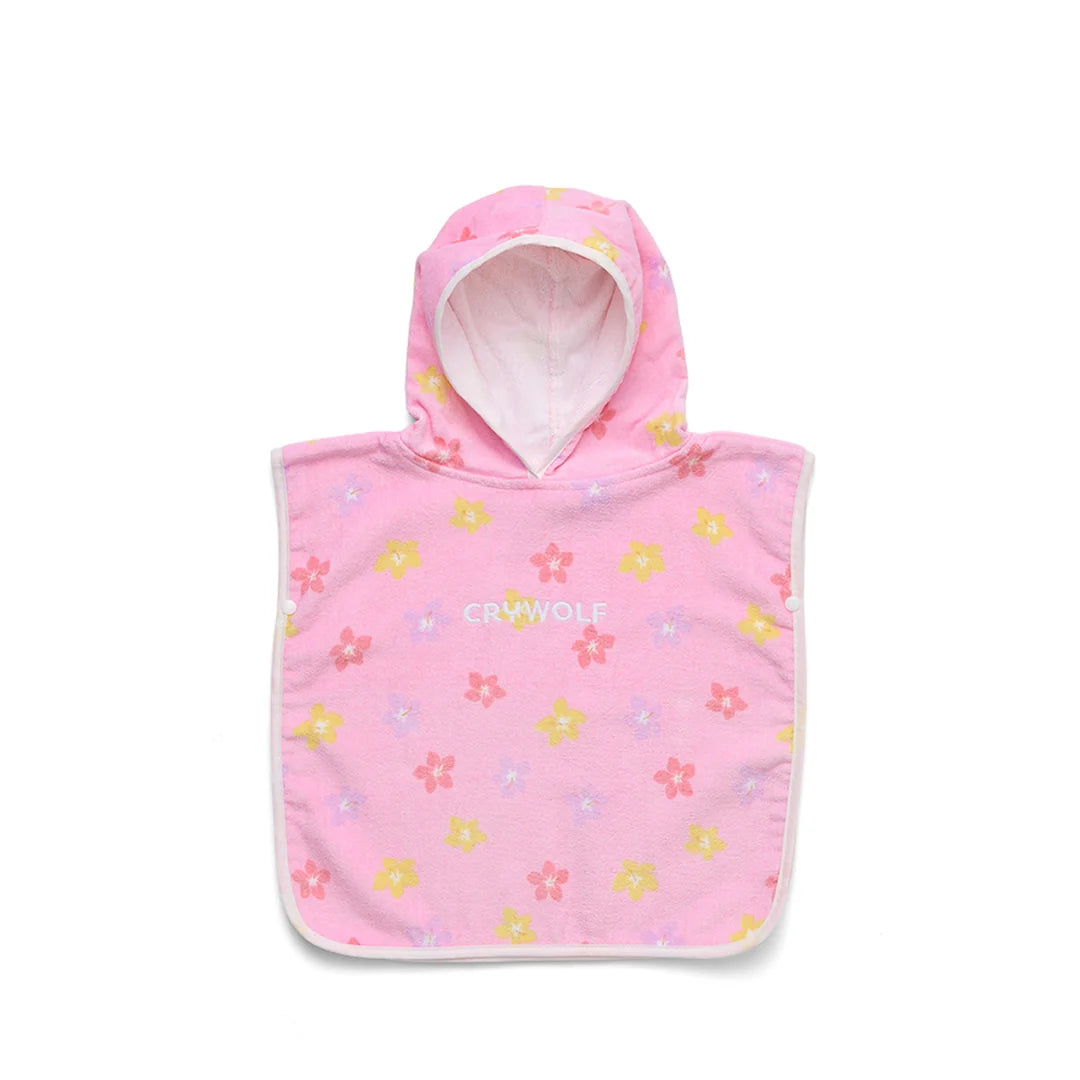 Crywolf BABY HOODED TOWEL Hibiscus Bloom