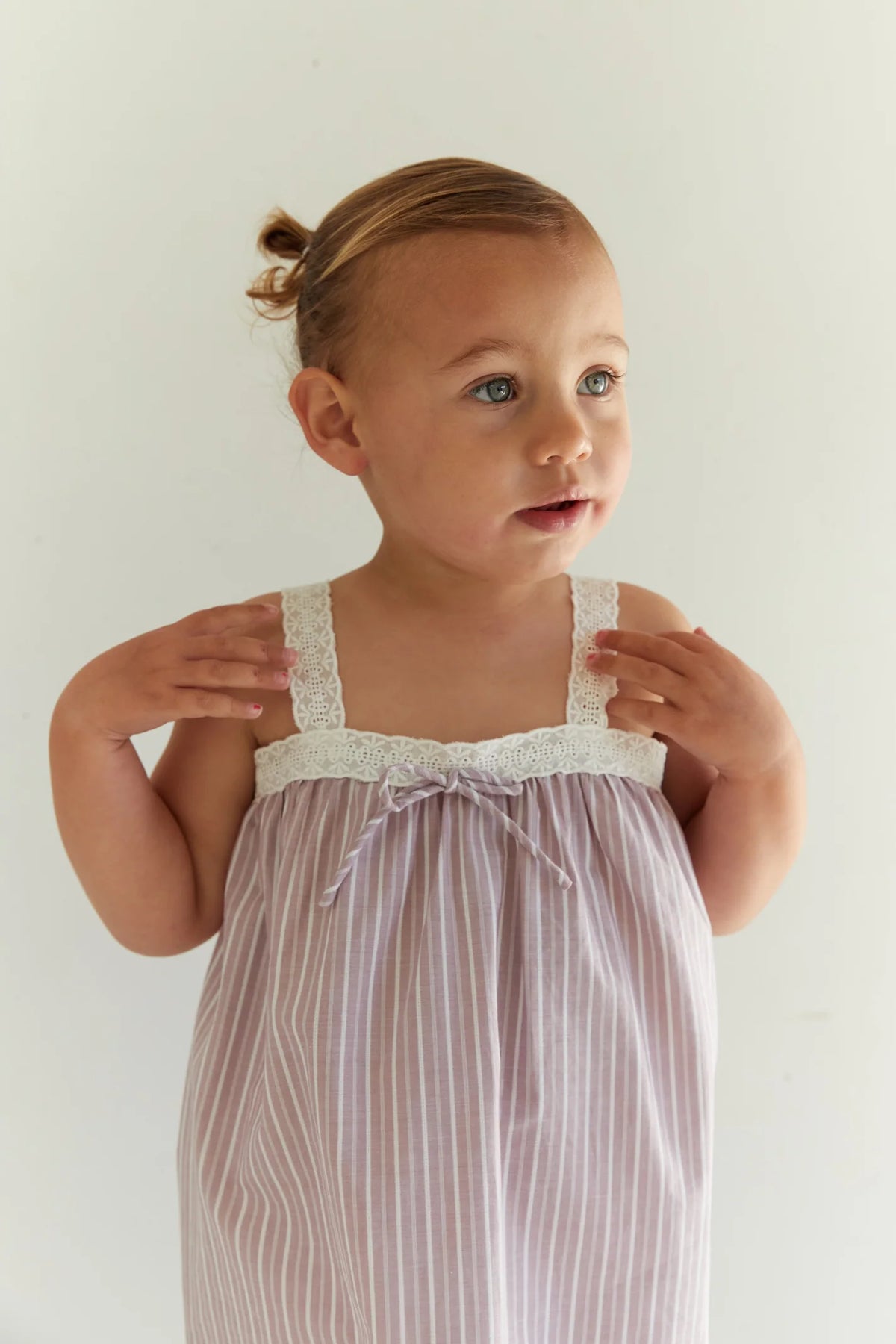 Wear JUNI JNR Valerie Dress - Rosa Stripe