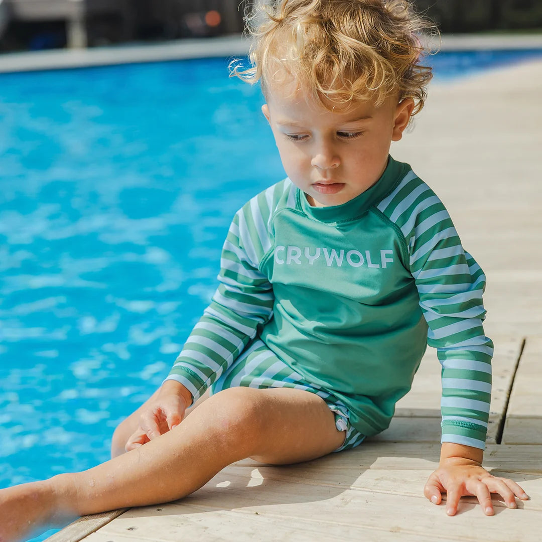 Crywolf Swimwear BABY RASH VEST Deck Stripe