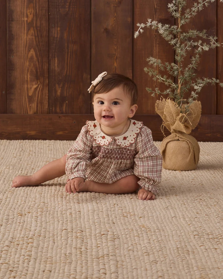 Quincy Mae Romper Callie Christmas Plaid