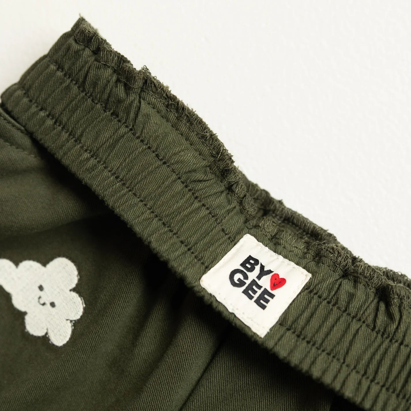 BY GEE Cropped Wide Leg Cargo Pant - Khaki