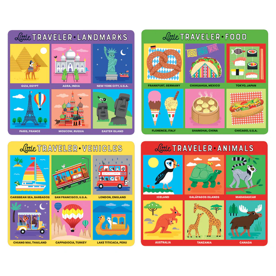 Mudpuppy Little Traveller Bingo Matching Game