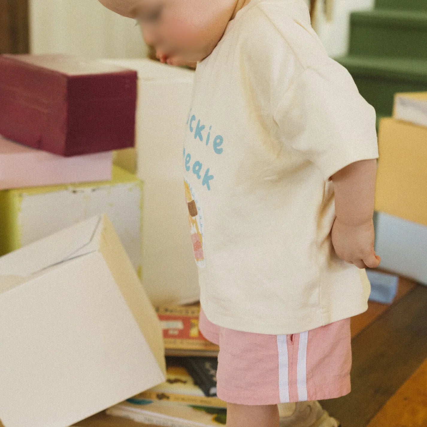 BY GEE Bickie Break Boxy Tee - Cream
