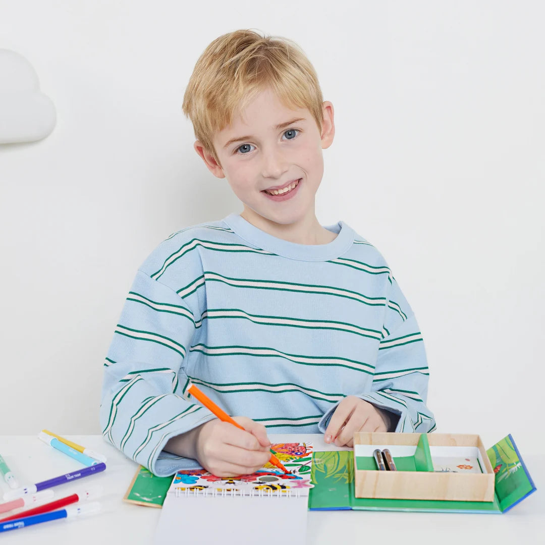 Tiger Tribe - Colouring Set Backyard Bugs