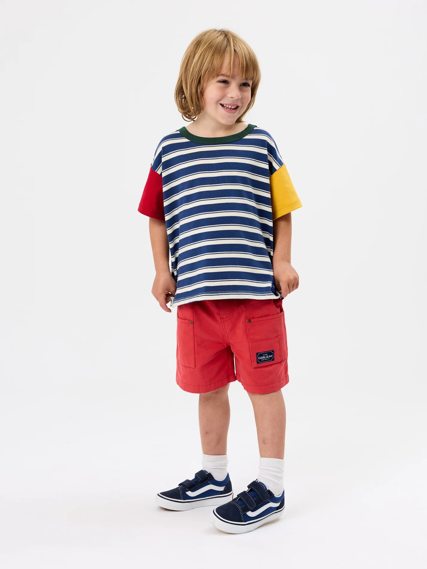 Goldie + Ace Oversized Stripe T-Shirt Multi