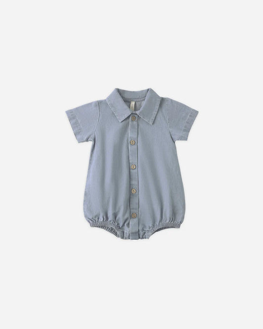 Quincy Mae Romper Matteo Light Denim