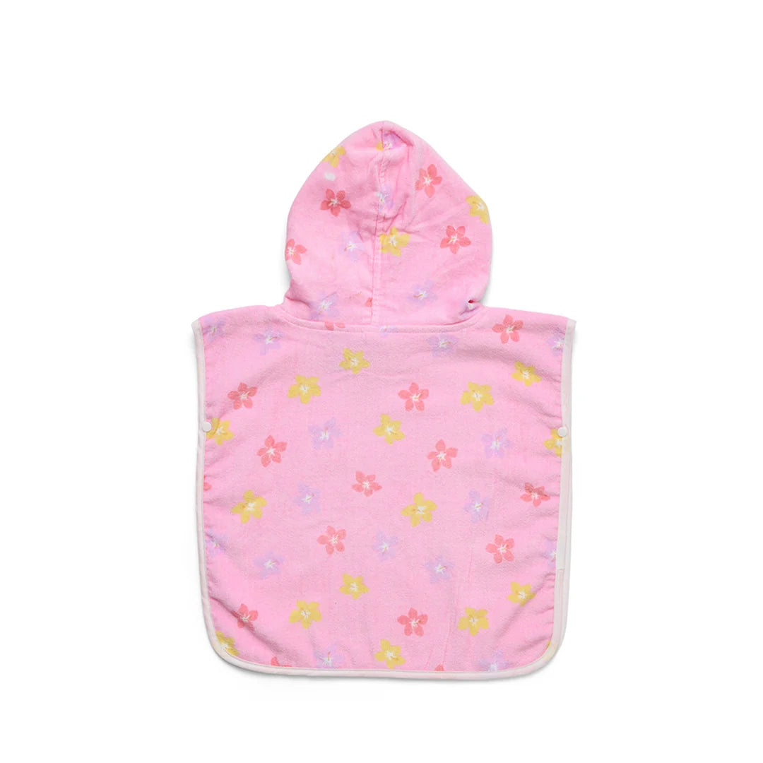 Crywolf BABY HOODED TOWEL Hibiscus Bloom