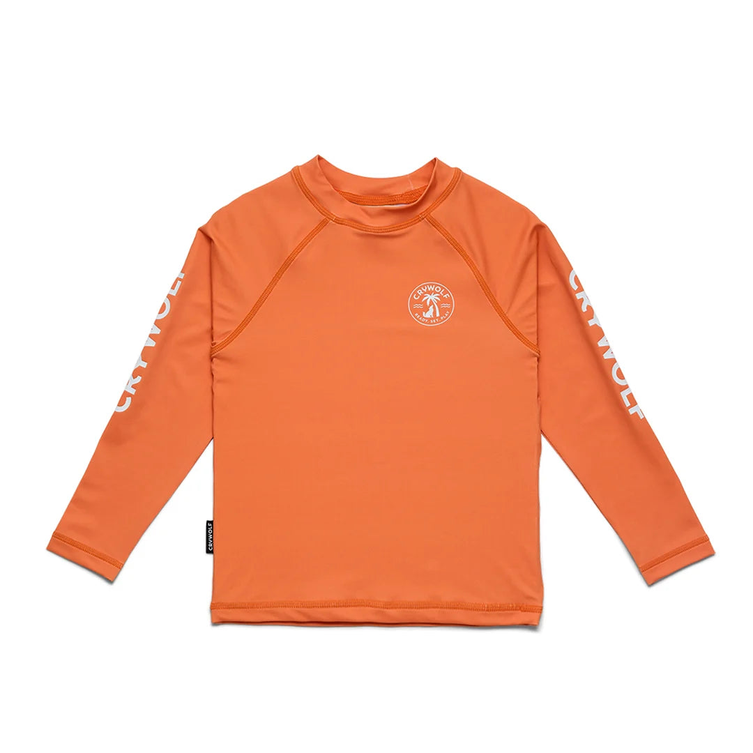 Crywolf Swimwear LONG SLEEVE RASH VEST Sunset