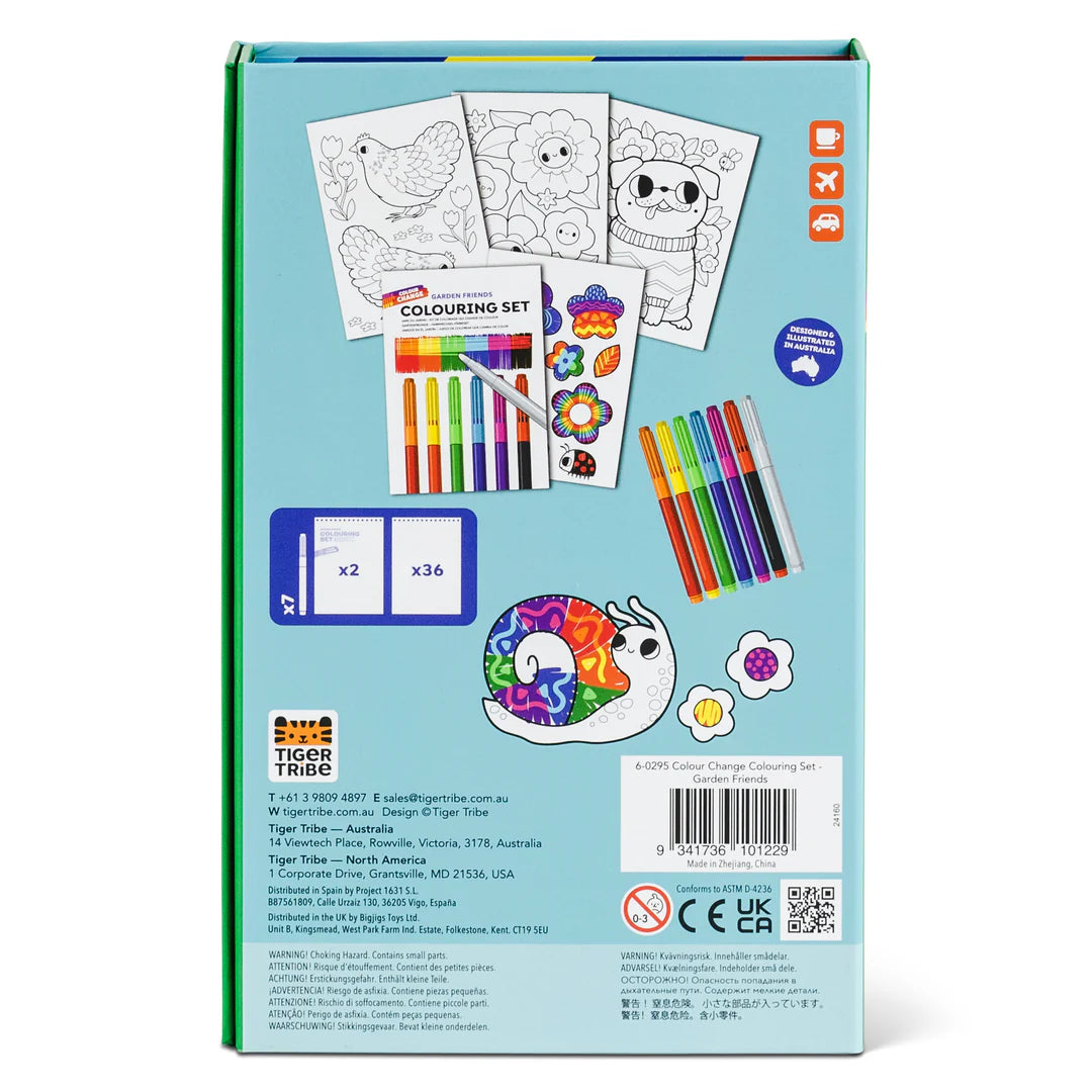 Tiger Tribe - Colouring Set Garden Friends