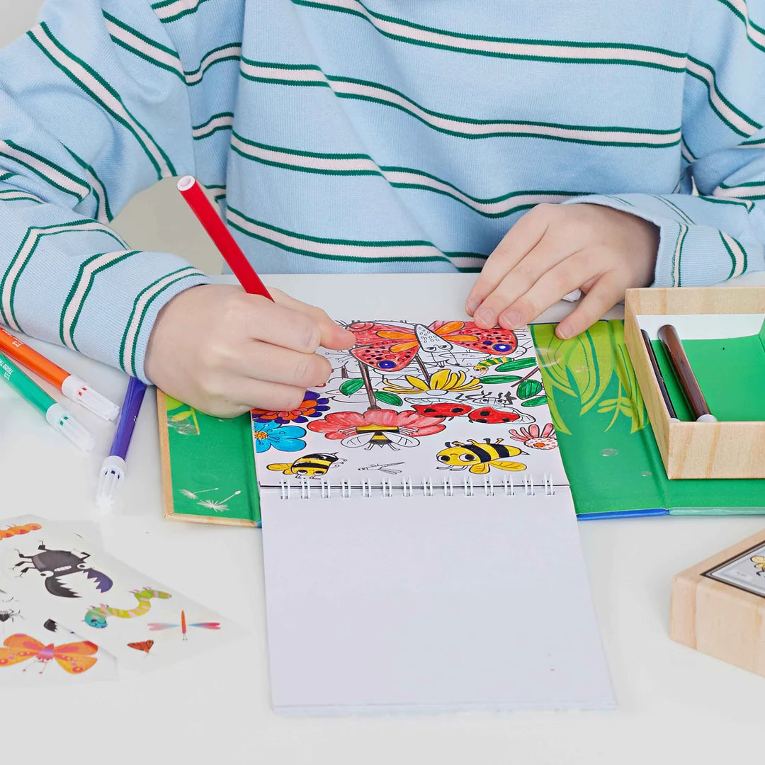 Tiger Tribe - Colouring Set Backyard Bugs