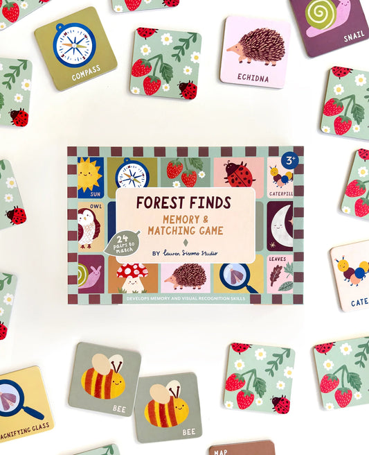 Lauren Sisson Studio - Forest Find Memory and Matching Game